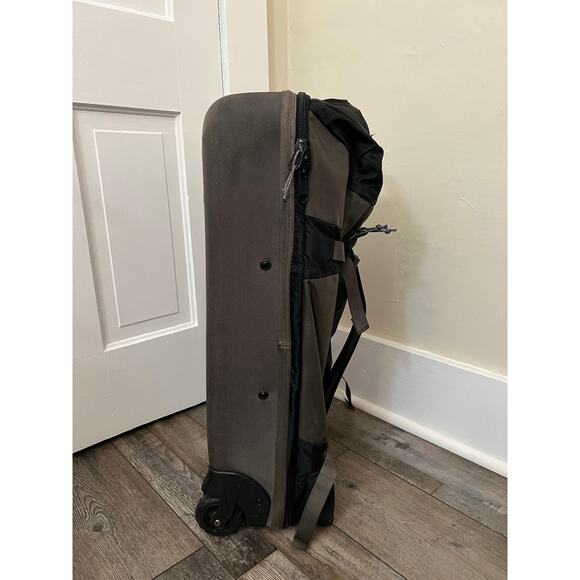 Eddie Bauer Expedition 26" Suitcase Rolling Duffle Bag Wheeled Travex Gray - Picture 3 of 10